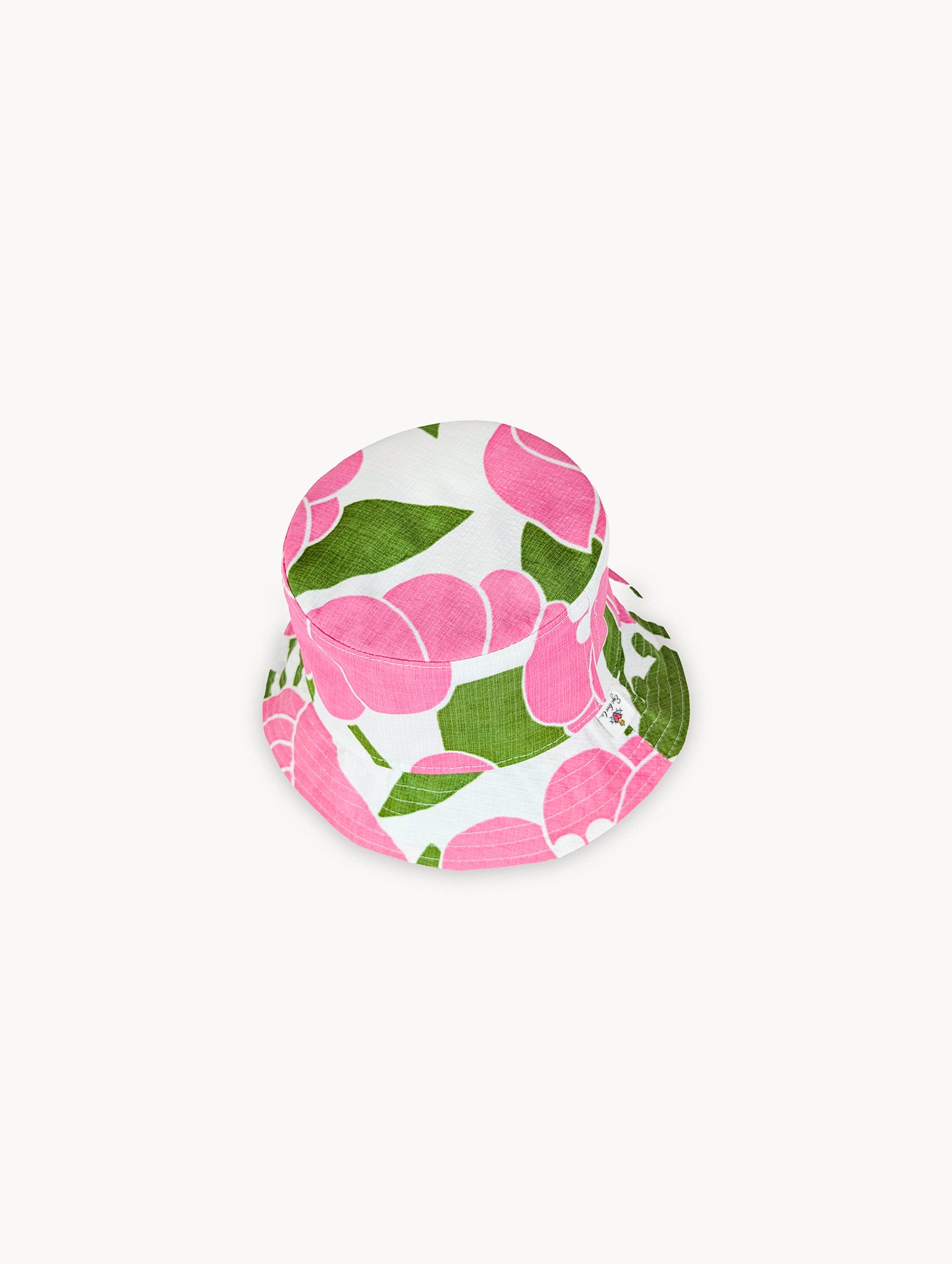 Chapeau bob réversible à fleurs EyeLoveLu années 70 – Fait main à partir de nappe recyclée