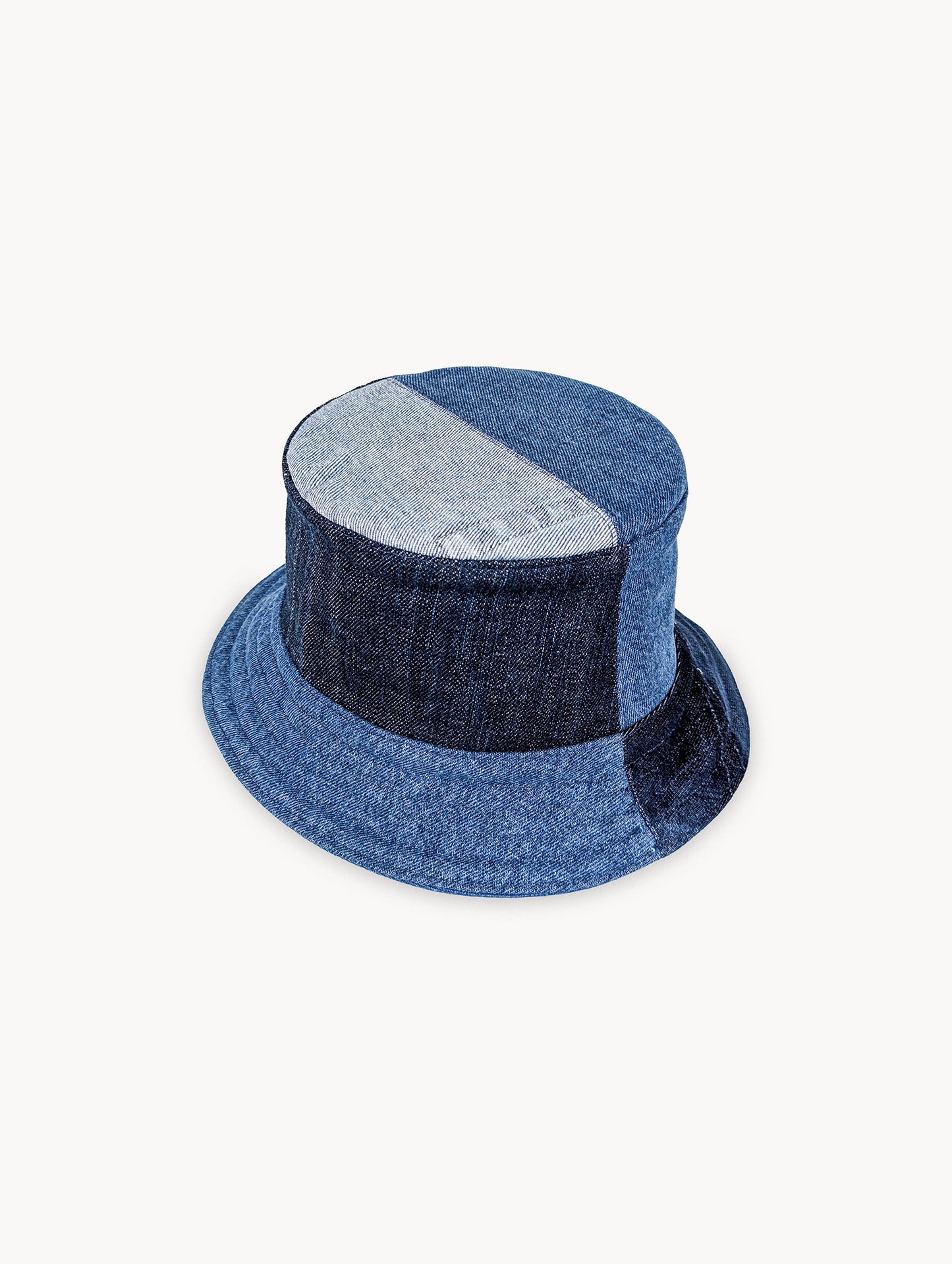 Chapeau bob réversible EyeLoveLu Smiley Face – Broderie main, denim recyclé