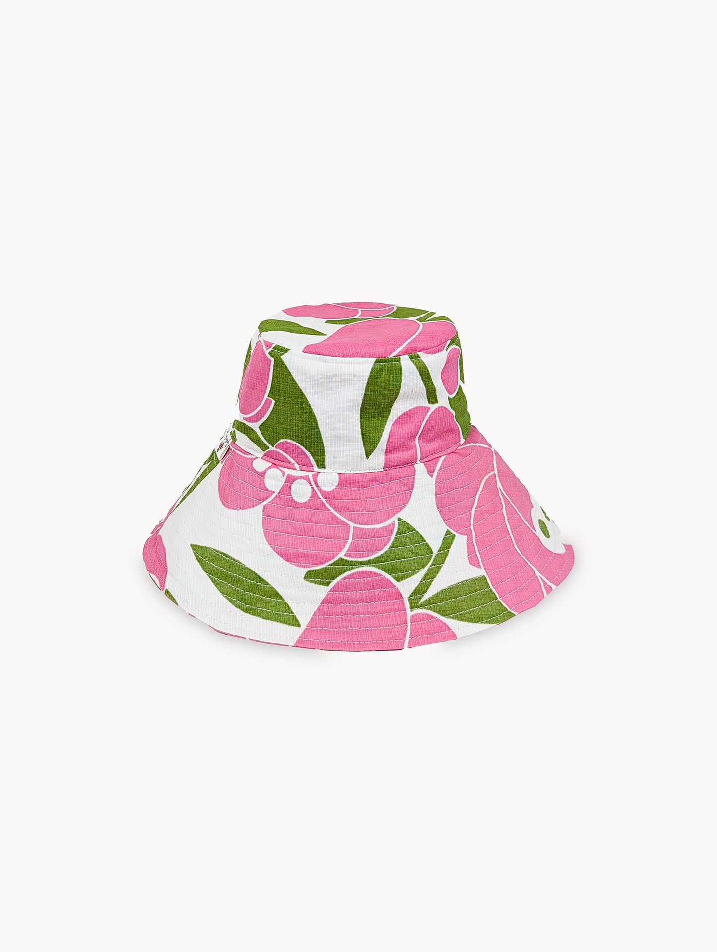 Chapeau de soleil réversible à fleurs EyeLoveLu années 70 – Fait main à partir de nappe recyclée
