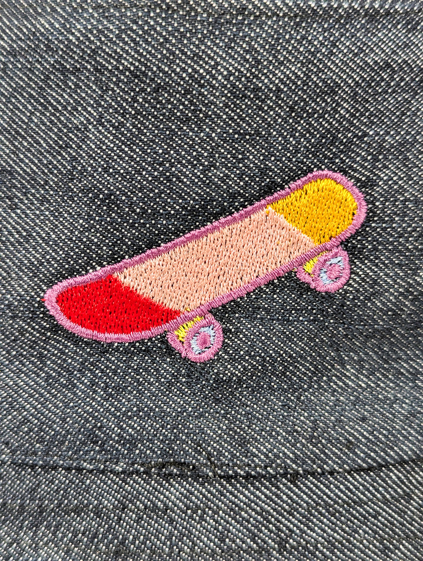 Chapeau bob réversible en denim EyeLoveLu – Style skate recyclé
