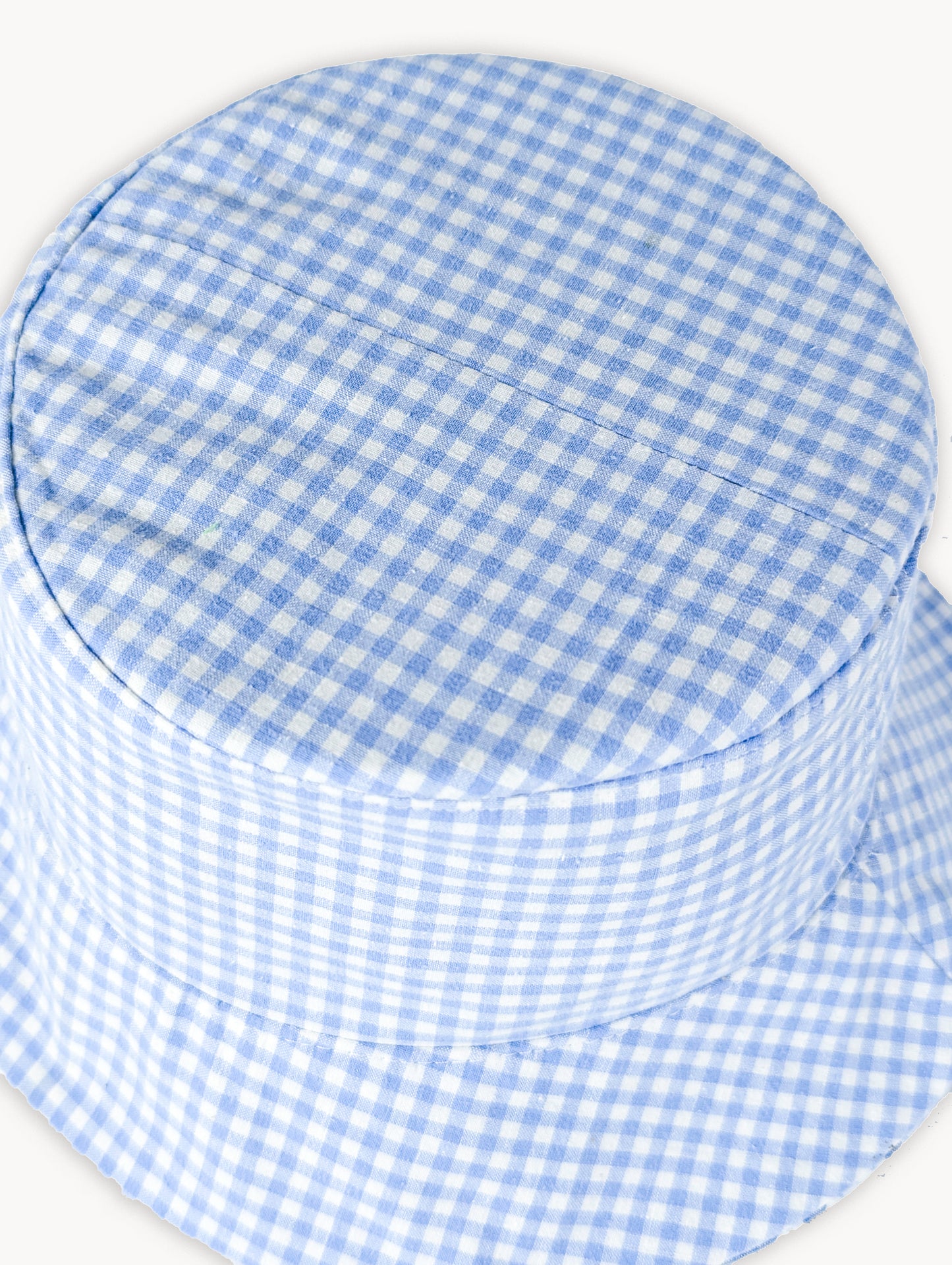 Bob réversible à carreaux bleus Pre-EyeLoveLu – Fait main à partir d'un drap en coton vintage recyclé
