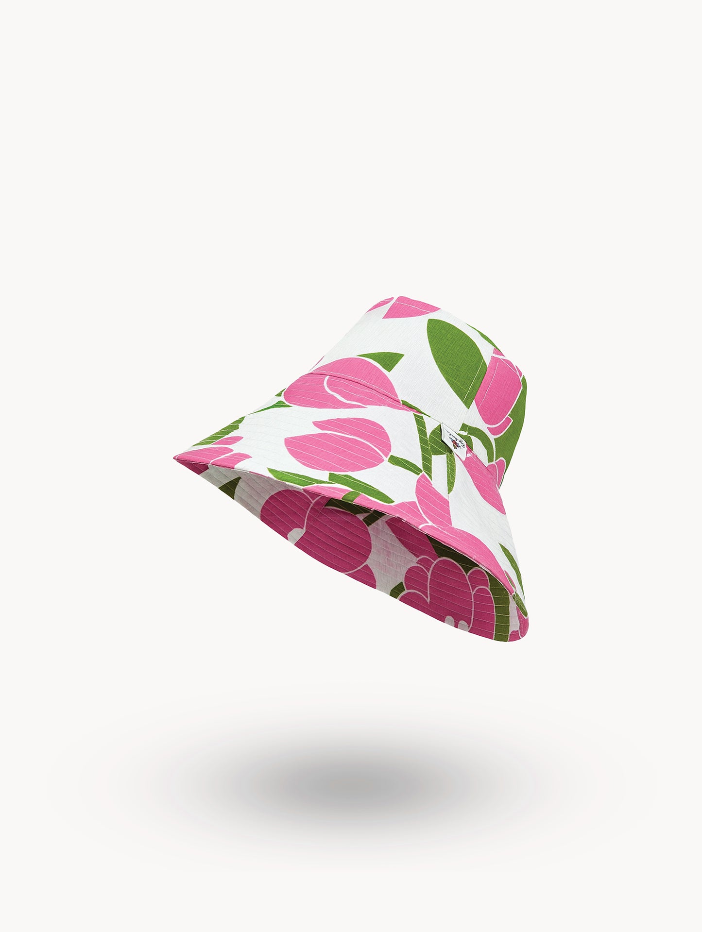 Chapeau de soleil réversible à fleurs EyeLoveLu années 70 – Fait main à partir de nappe recyclée