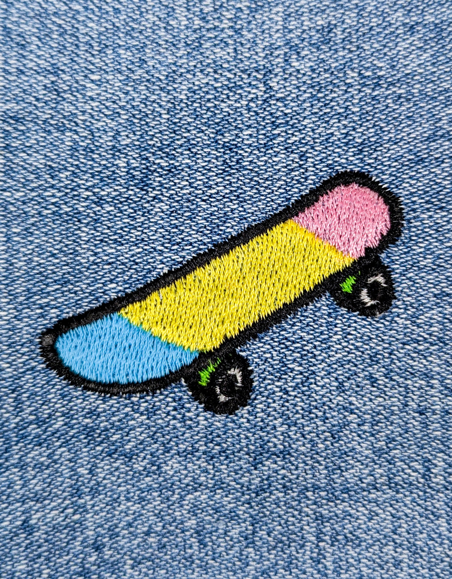 Chapeau bob réversible en denim EyeLoveLu – Style skate recyclé