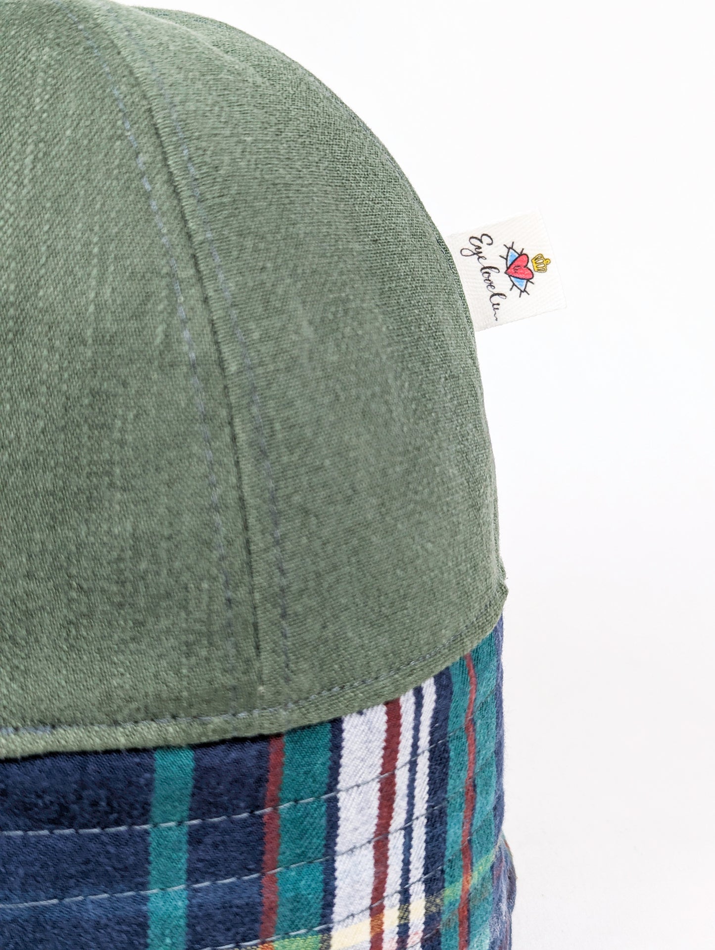 EyeLoveLu Reversible Sailor Hat – Handmade from Upcycled jeans & Shirt