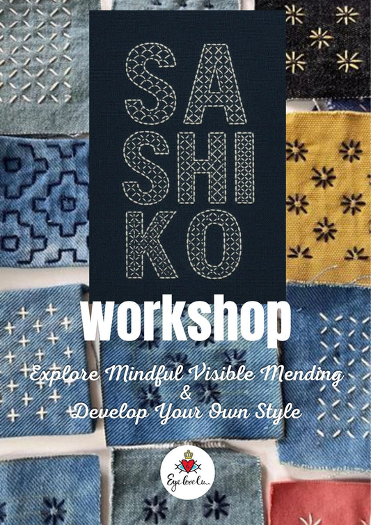 EyeLoveLu First Workshop in 2026 | Intro to Sashiko: Slow Stiching & Repair