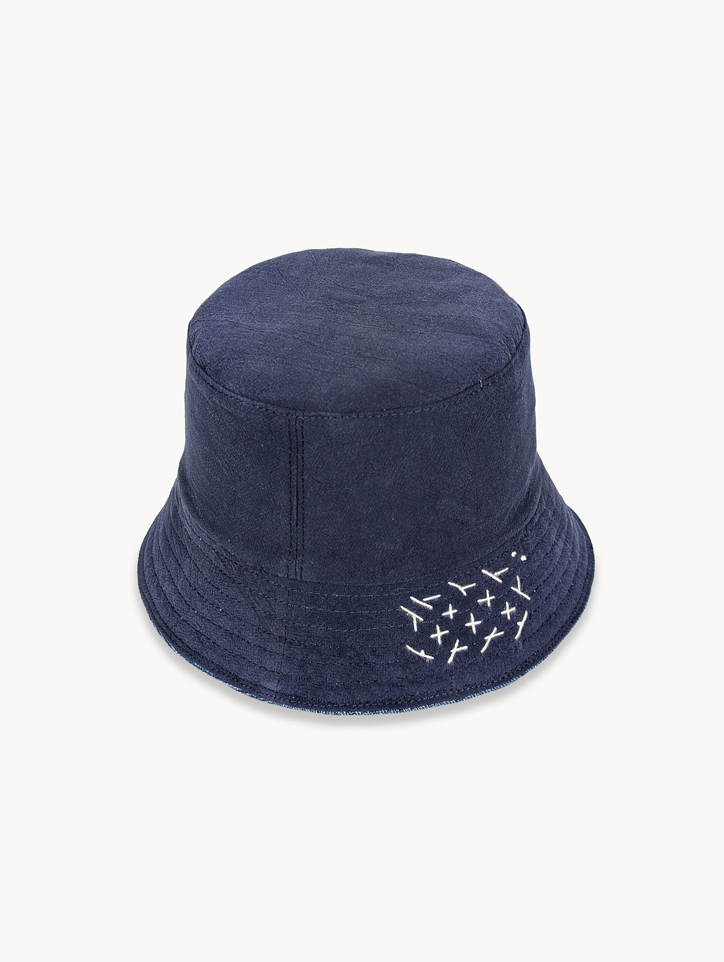 EyeLoveLu Reversible Bucket Hat -  Handmade From Upcycled Dress & Denim Scraps