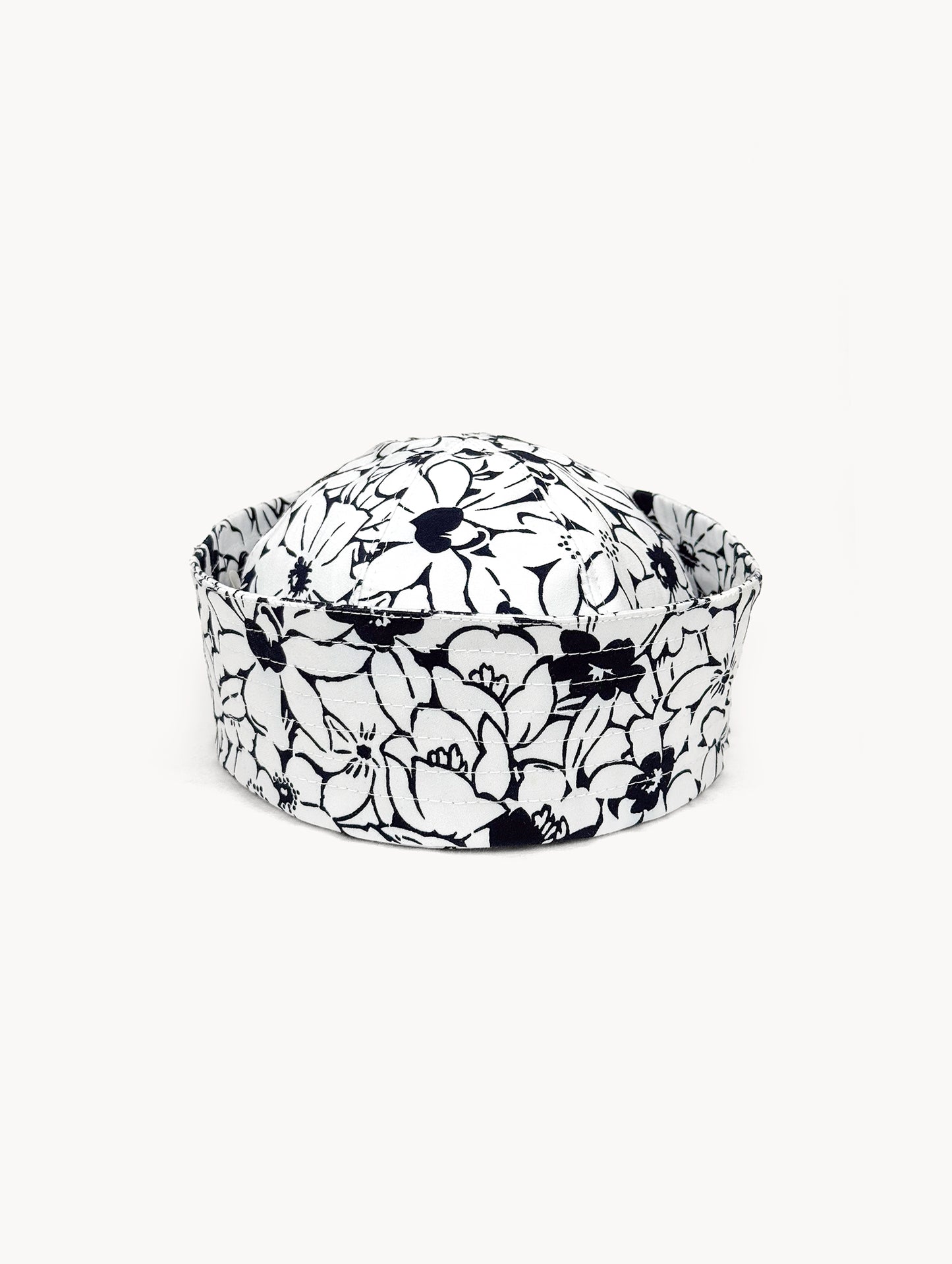 EyeLoveLu Floral Sailor Hat - Handmade From Rescued Textiles