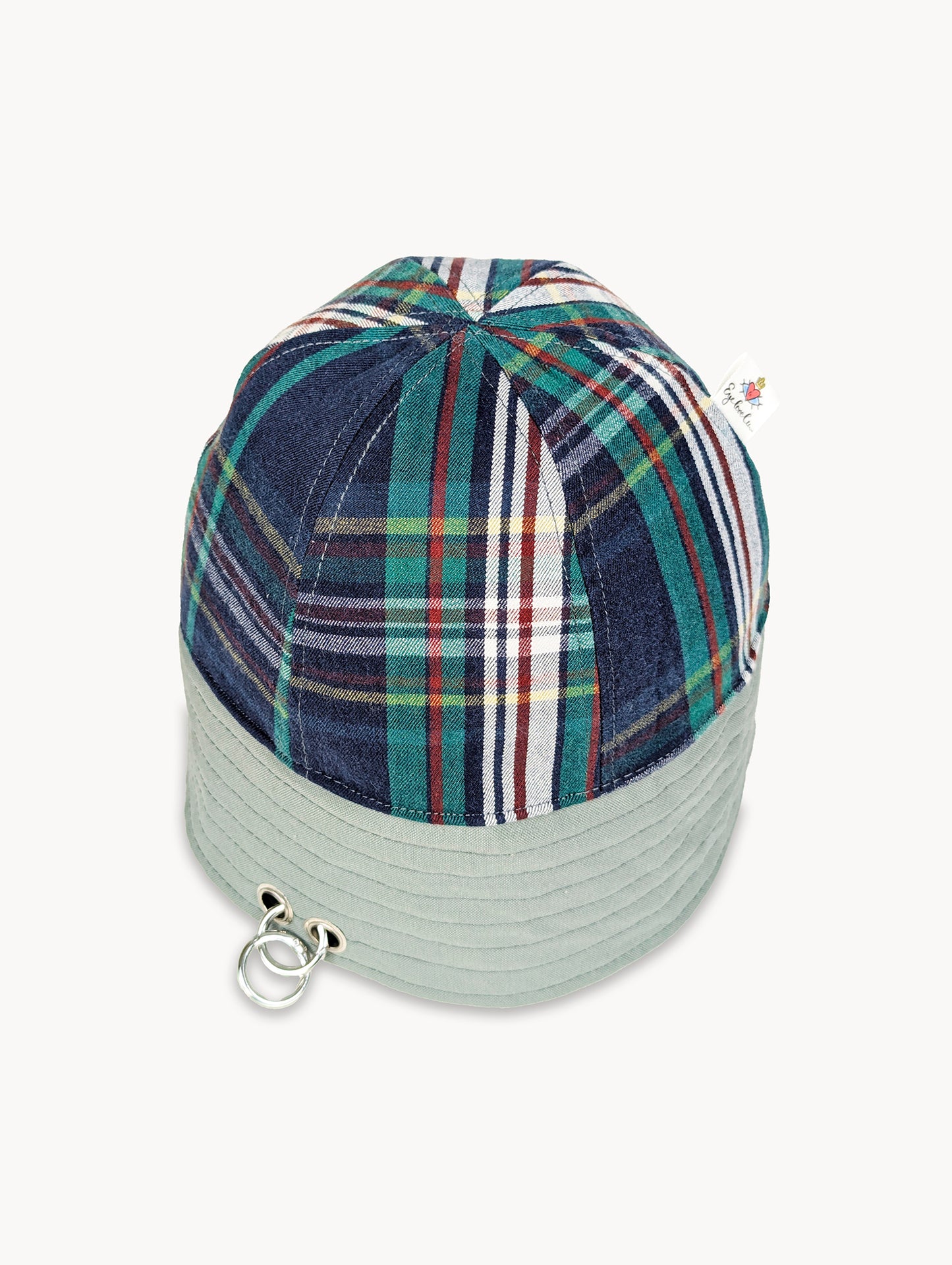 EyeLoveLu Reversible Sailor Hat – Handmade from Upcycled Trousers & Shirt