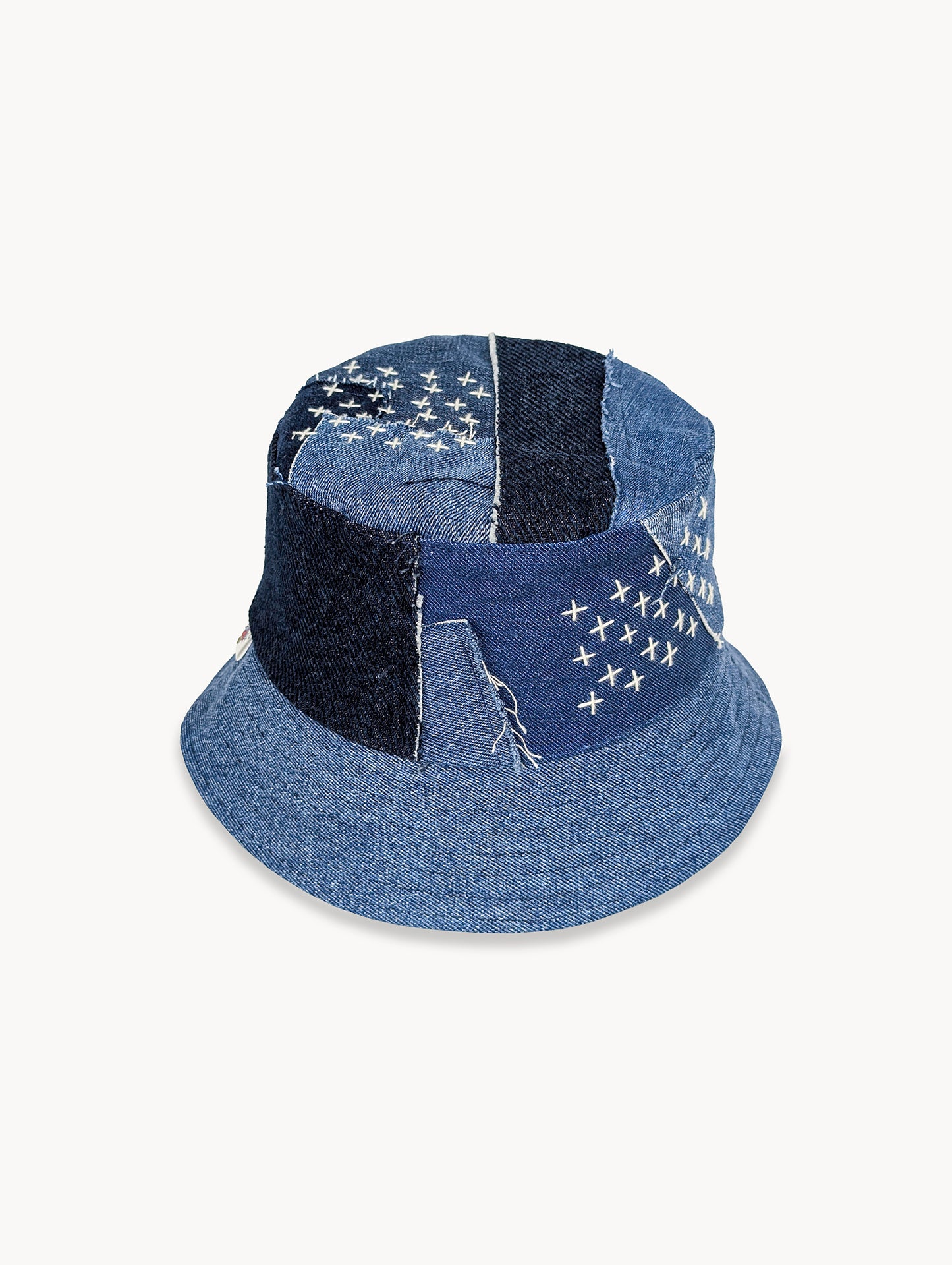 EyeLoveLu Reversible Bucket Hat -  Handmade From Upcycled Dress & Denim Scraps