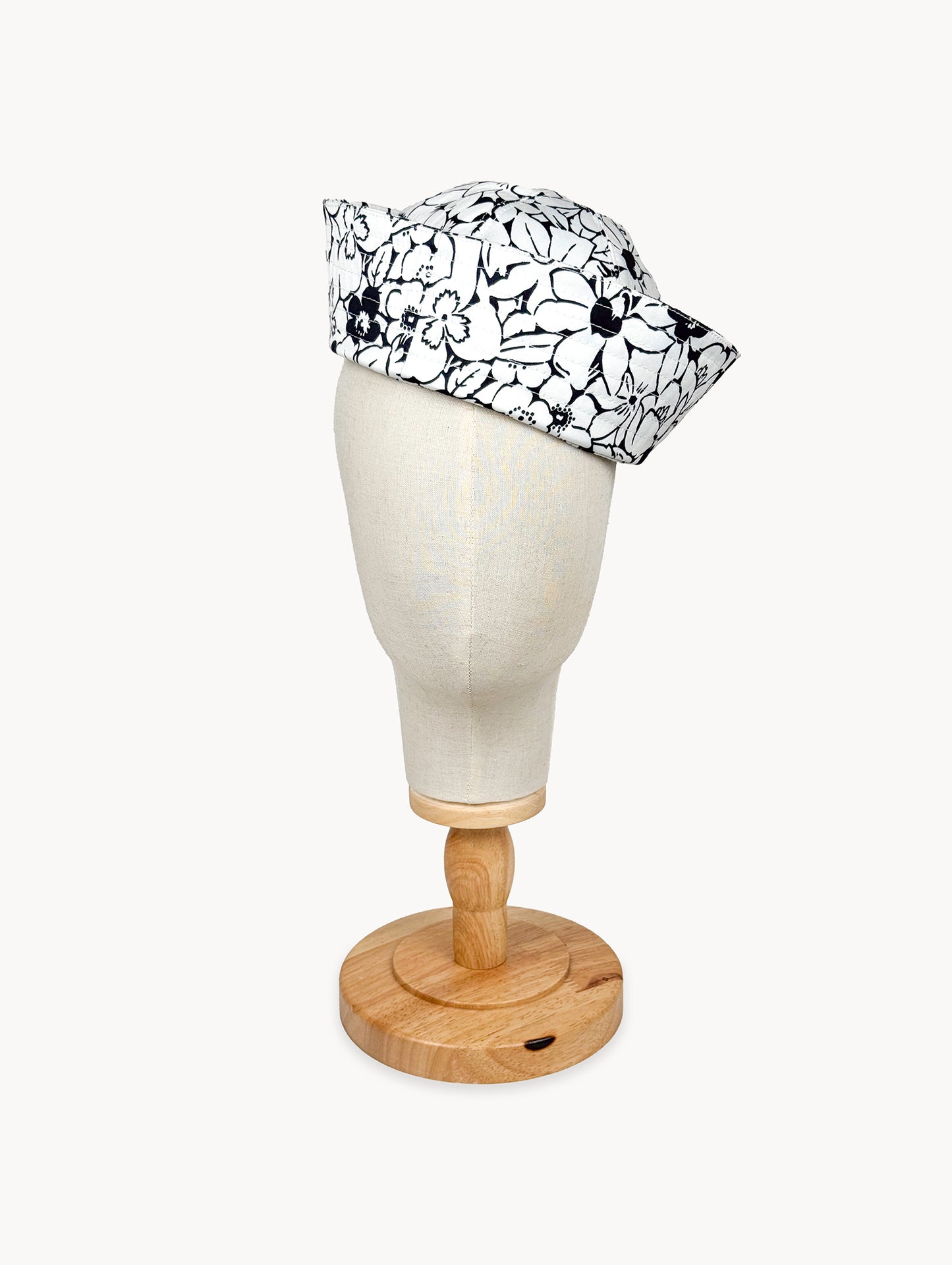 EyeLoveLu Floral Sailor Hat - Handmade From Rescued Textiles