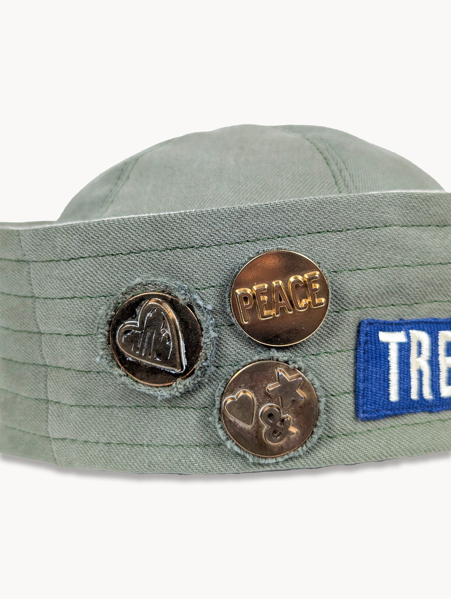 EyeLoveLu Trend Hunter Sailor Hat – Handmade from Upcycled Shirt & Trousers