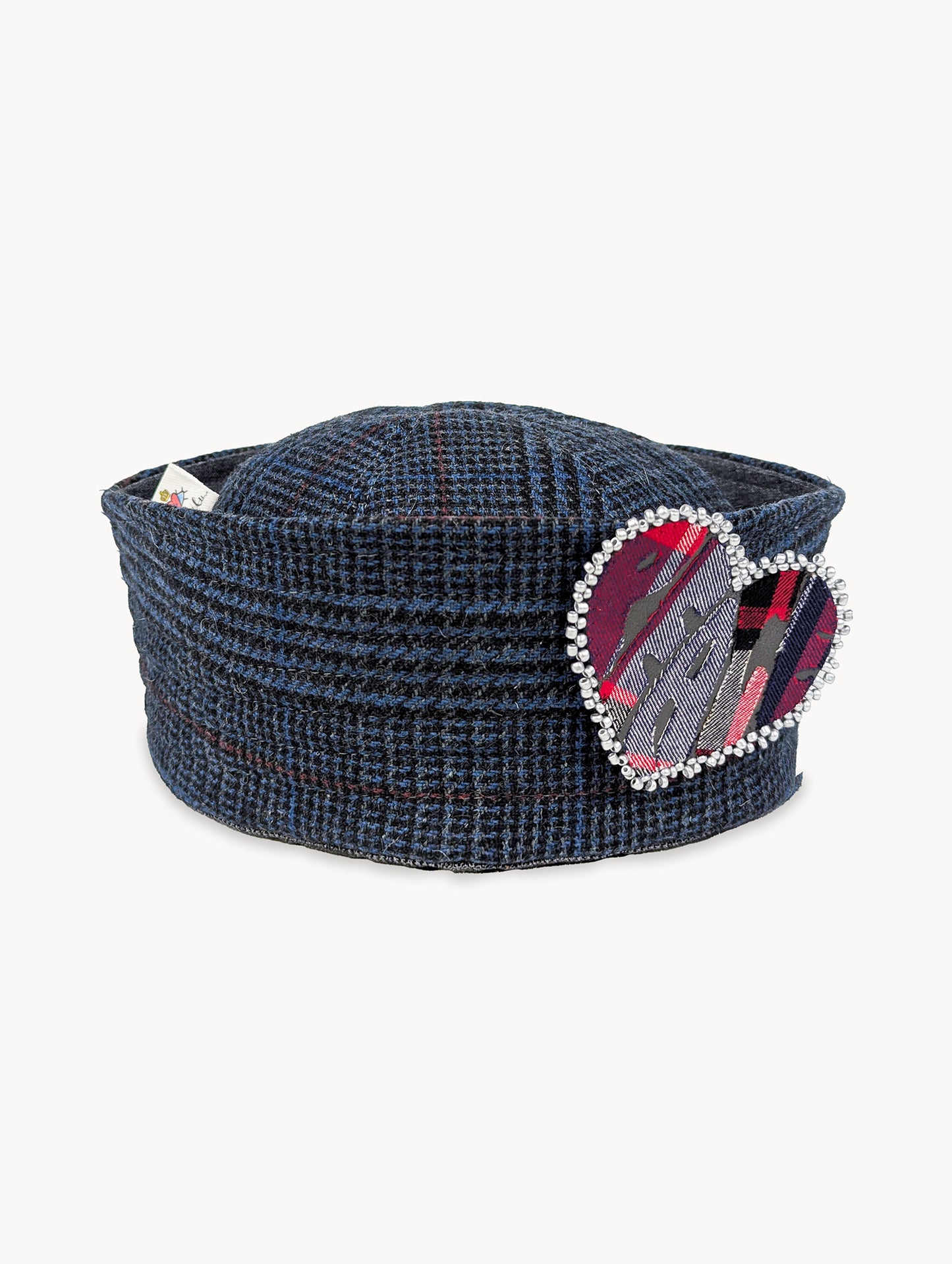 EyeLoveLu Reversible Sailor Hat – Handmade from Upcycled Trousers & Fabric Scrap
