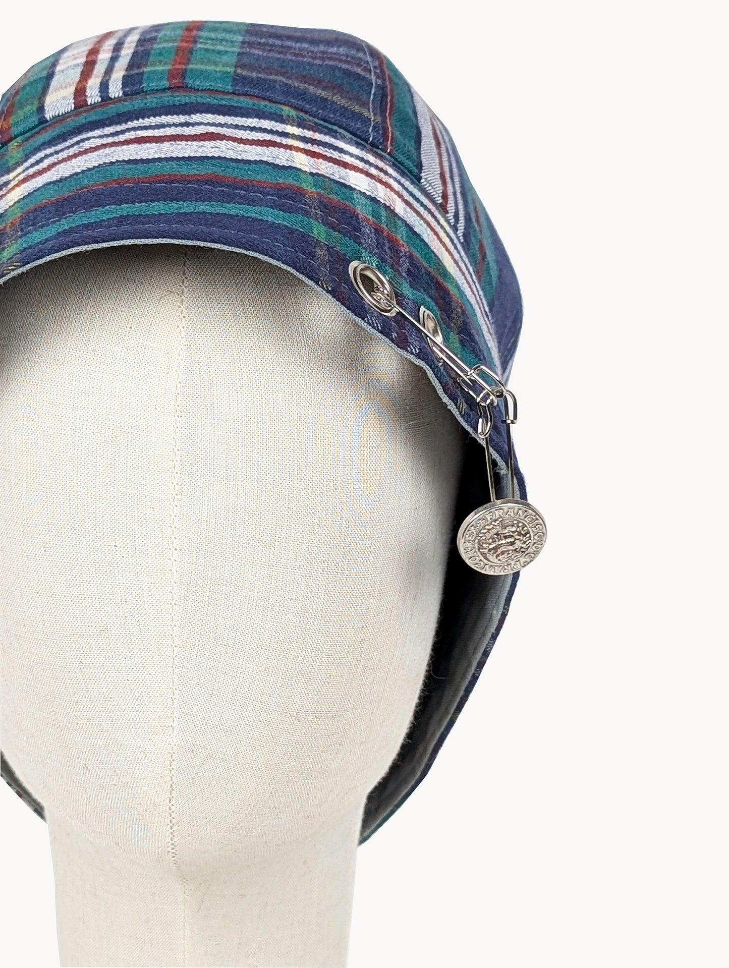 EyeLoveLu Reversible Sailor Hat – Handmade from Upcycled Shirt & trousers