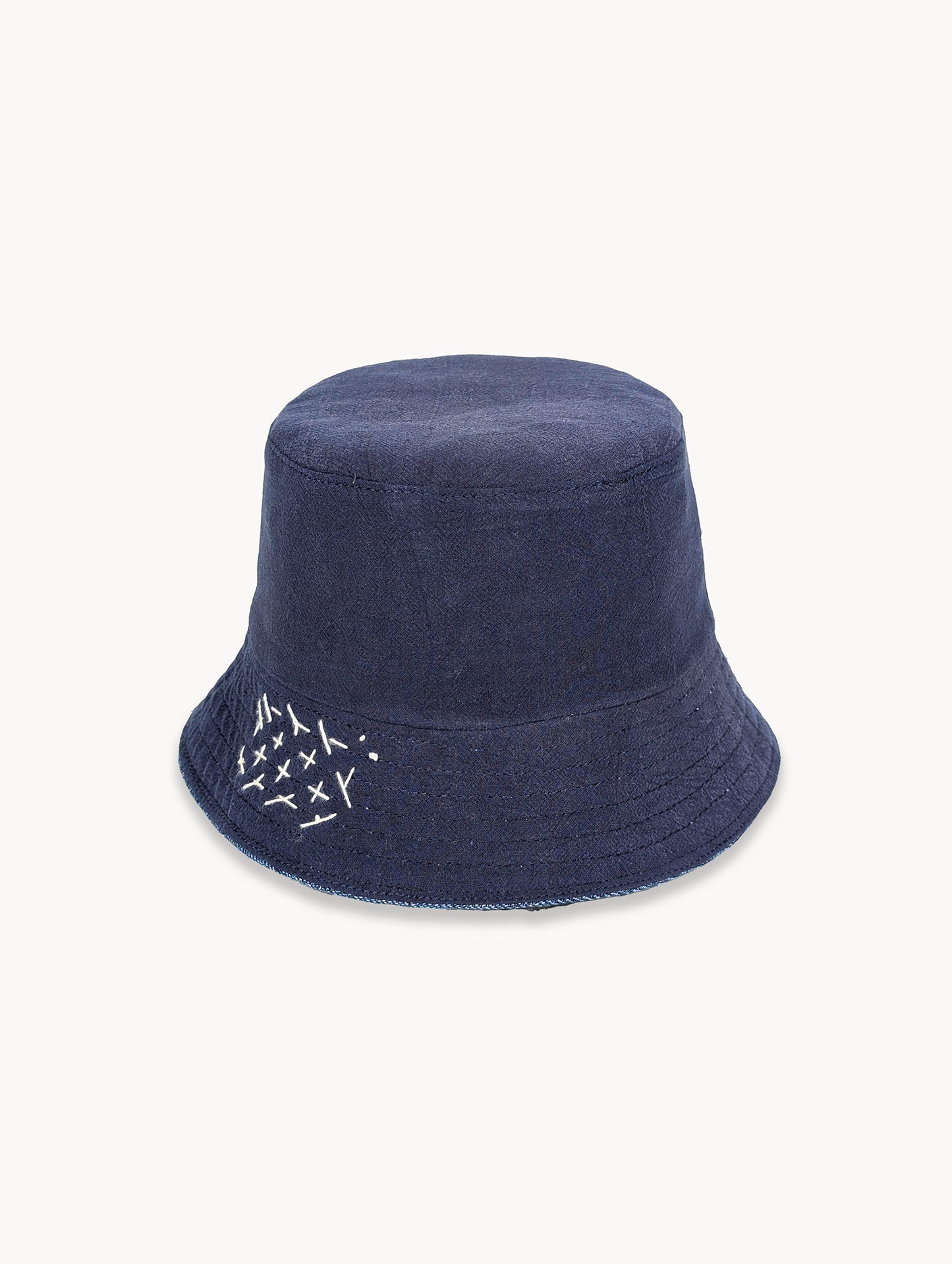 EyeLoveLu Reversible Bucket Hat -  Handmade From Upcycled Dress & Denim Scraps